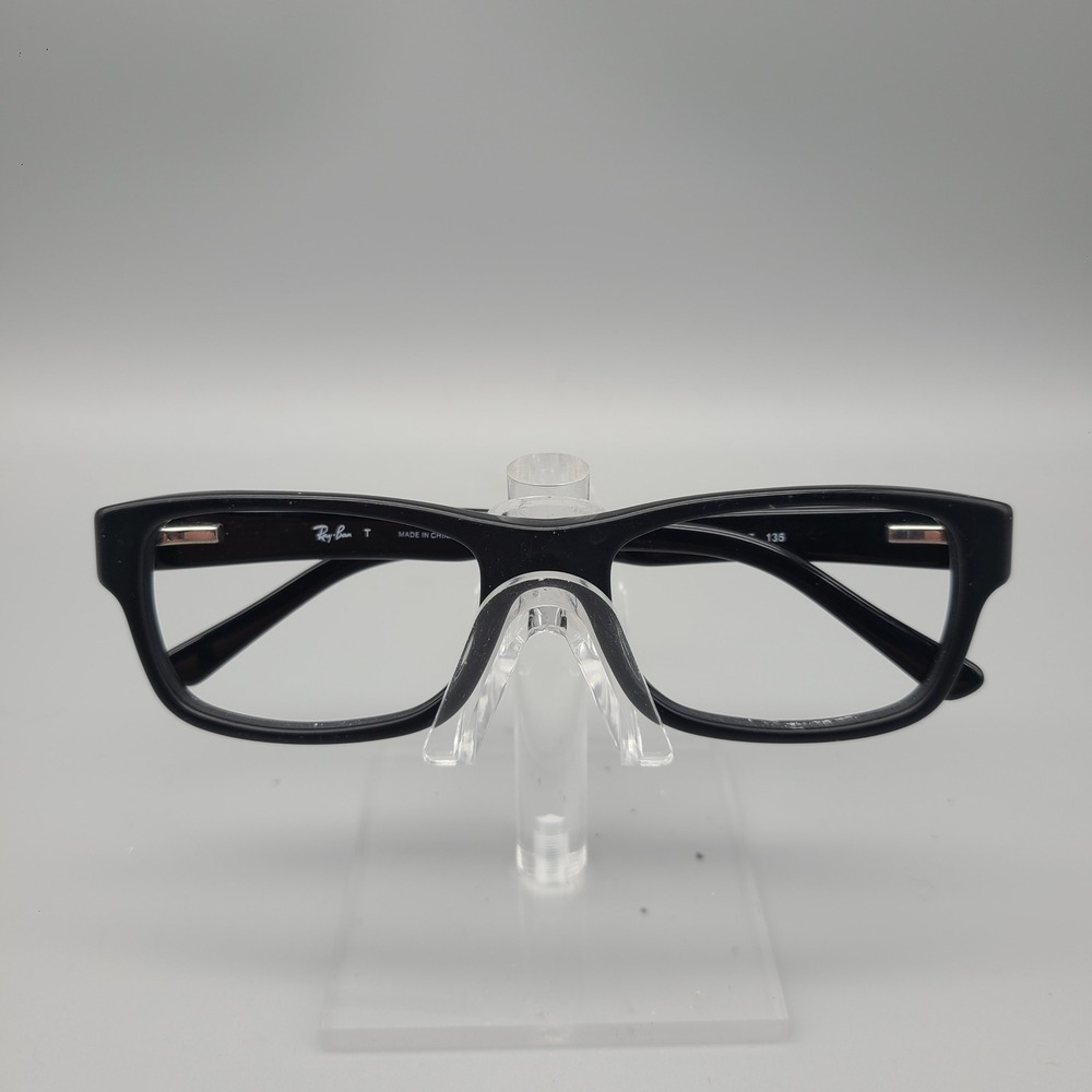 Ray-Ban RB 5268 5119 Black Rectangular Eyeglasses Frames 52-17-135